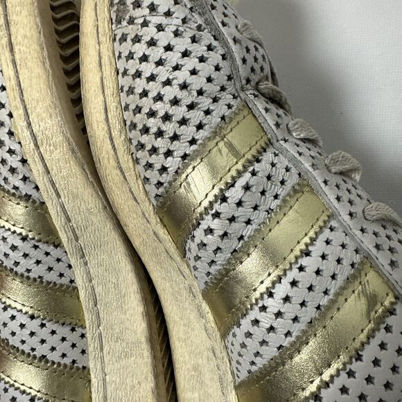 Adidas Superstar Sneaker Mens 12 Quickstrike 80s Style Shell Toe Camo Gold - Picture 8 of 16